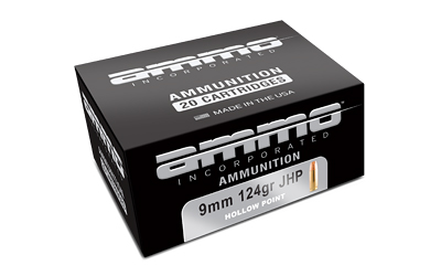 AMMO INC MATCH 9MM 124GR JHP 50/1000 - for sale