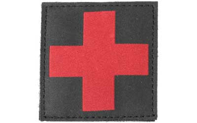 BH RED/BLACK CROSS ID PATCH BLK - for sale